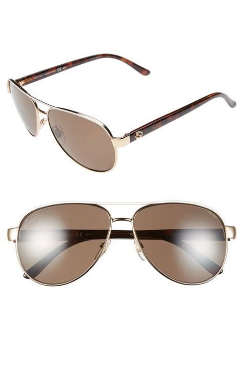 gucci round optyl acetate sunglasses|gucci 58mm polarized aviator sunglasses.